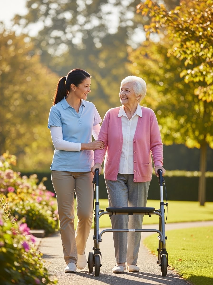 outdoor walk companionship